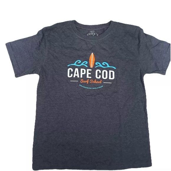 Boys Cuffy’s Cape Cod Surf School T Shirt Size Medium (10-12) - Picture 1 of 3